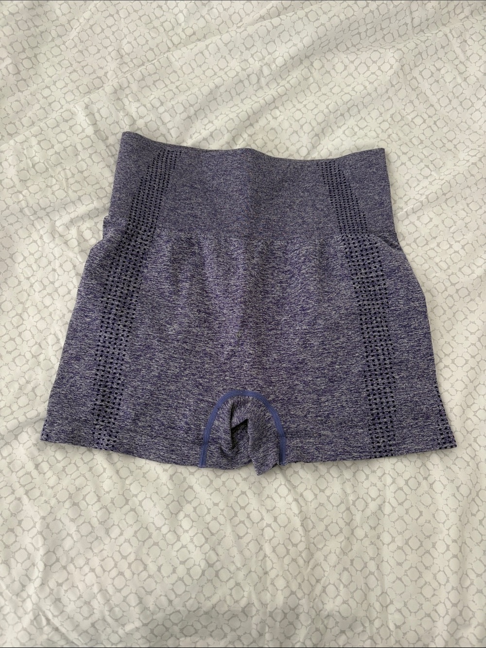 High-Waist Women’s Gym Shorts - Purple